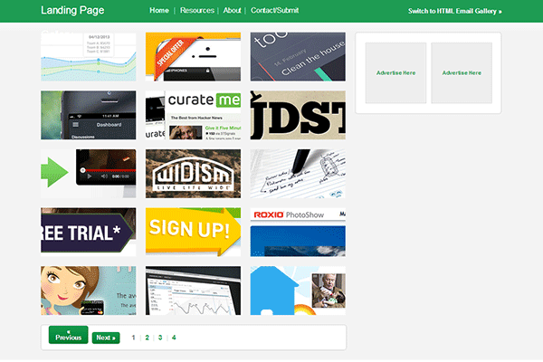 Landing Page Design Gallery
