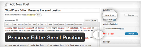 Preserve Editor Scroll Position